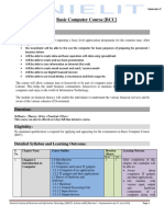 Basic Computer Course (BCC) : Objective