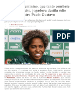 Artigo de Opinião - No Futebol Feminino