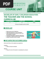 01 TCUR111 Course Unit 8