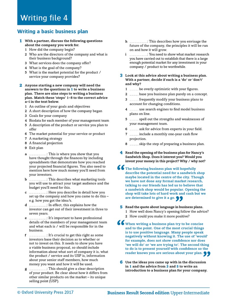 Br2e Upper-Int Writing 4 | PDF | Business | Cognition