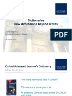 Dictionaries New Dimensions Beyond Words: Zsolt Magnucz Oxford University Press
