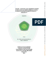 Analisis Faktor Kepuasan Pelanggan Servis