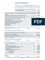 Auditing Problems Quiz 01 Solutions