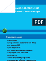 Программное обеспечение персонального компьютера