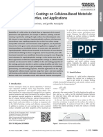 Superhydrophobic Coatings On Cellulose-Based Materials: Fabrication, Properties, and Applications