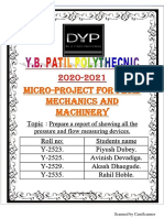 Fundamentals of Mechatronics, Report, PPT Presentation