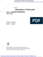 Dokumen - Tips Advanced Mechanics of Materials and Applied Elasticity 5th The Solutions Manual