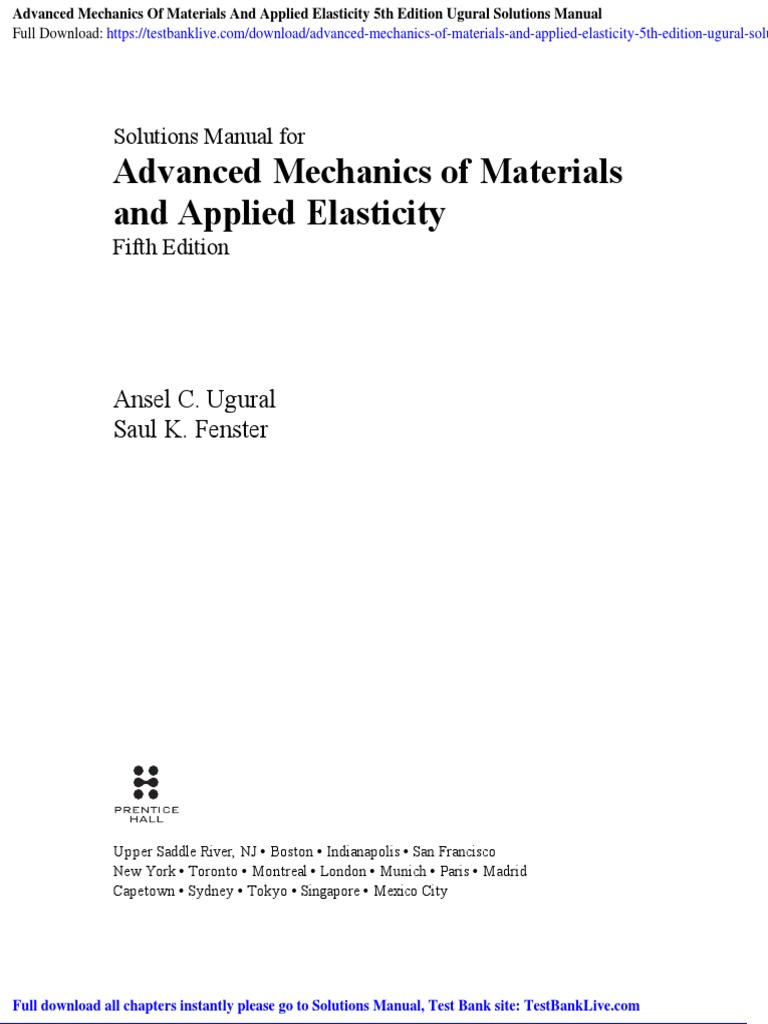 ADVANCED STRENGTH APPLIED ELASTICITY SOLUTION MANUAL DOWNLOAD visual data 2