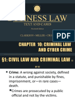 Clarkson14e_ppt_ch10 Criminal Law and Cyber Crime SKIM WHITE COLLAR ONLY