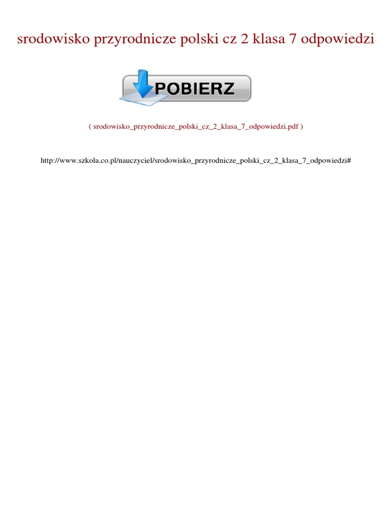 Puls Ziemi 2 ćwiczenia Odpowiedzi Pdf