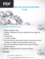 Sentinel and Counter Controlled Loop