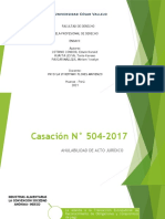 Analisis de Casacion 504-2017