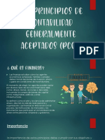 Los Principios de Contabilidad Generalmente