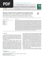 Jurnal Microwaveassisted Extraction of Phenolics From Pomegranate Peels