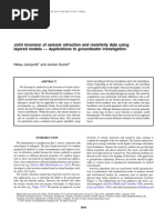 Joint Inversion of Seismic Refraction and Resistivity Data Using Layered Models - Applications To Groundwater Investigation