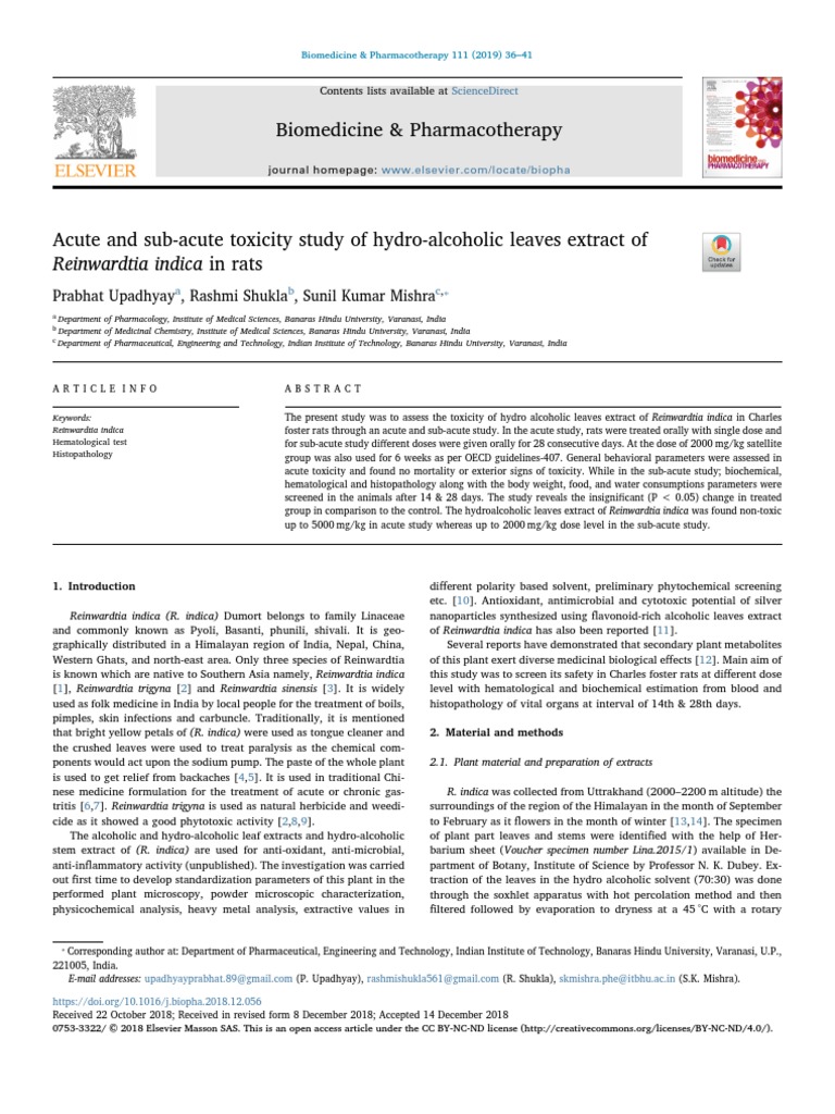 Biomedicine & Pharmacotherapy Sciencedirect PDF Creatinine Dose