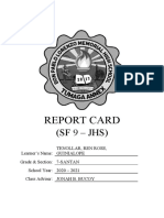 REPORT CARD Envelope