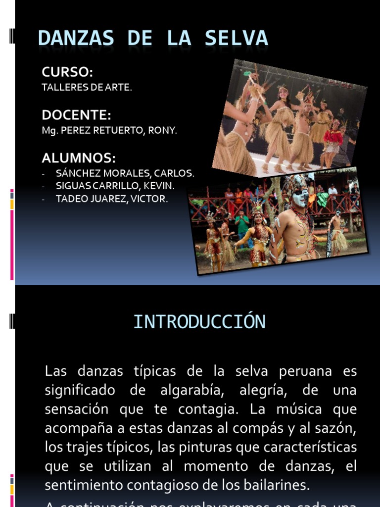Danzas Típicas de la Selva Peruana | PDF | Bailes | Perú