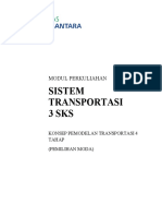 Pertemuan 14 Konsep Pemodelan Transportasi 4 Tahap (Pemilihan Moda)