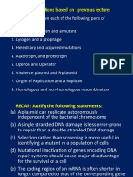 Recap of key microbiology concepts