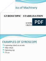 Kinematics of Machinery: Gyroscopic Stabilisation