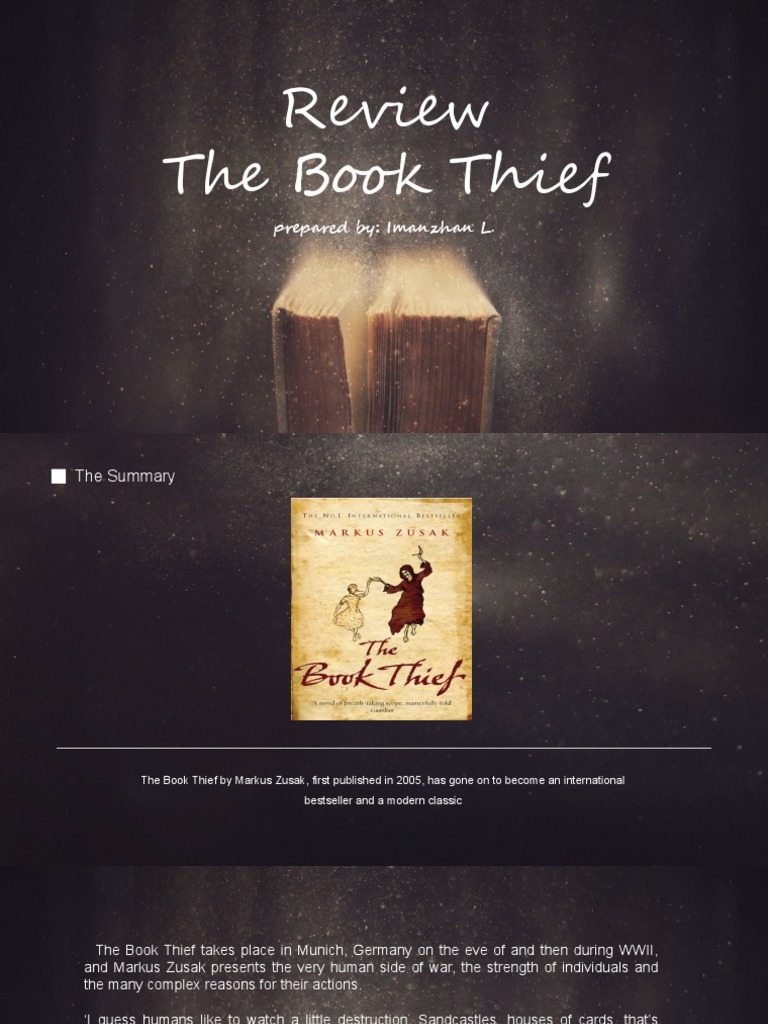 The Book Thief A Summary and Review PDF General Fiction