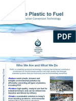 Waste Plastic To Fuel: Zero Pollution Conversion Technology