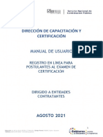 Manual para Registro en Línea Entidades Contratantes