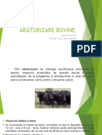 Abatorizare Bovine-De Prezentat