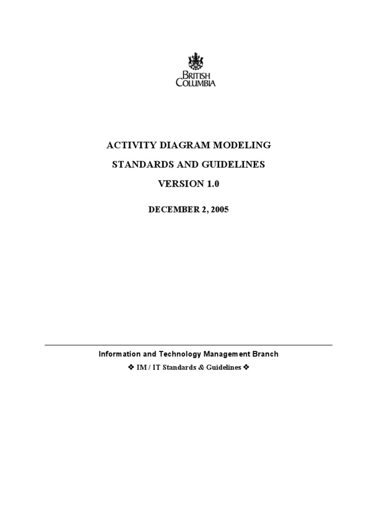 Activity Diagram Standards | PDF | Business | Computers