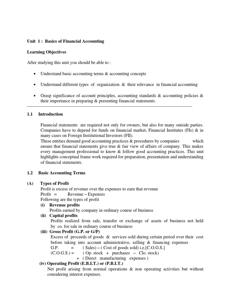 Financial Accounting Basics Explained | PDF | Debits And Credits | Expense
