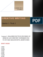 Creative Writing Quarter 1-Week 1