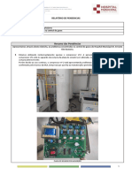 Relatório de pendências na central de gases hospitalar