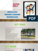 Introducing My Family: Denilson Mauro Chambi Rodriguez