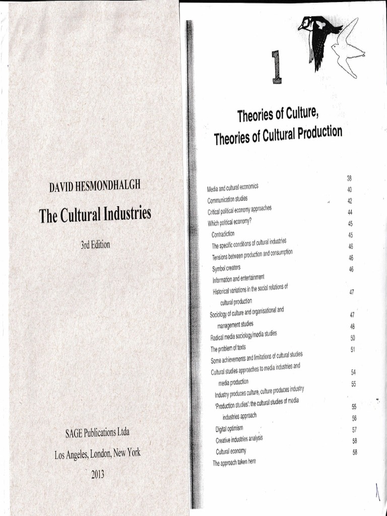 Hesmondhalgh Cultural Industries | PDF | Sociology | Economics