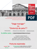 Direção de Palco - André Di Peroli