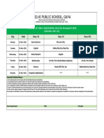 Date Sheet of Term I (IX & XI), Pre-Board II (XII) 2021-22