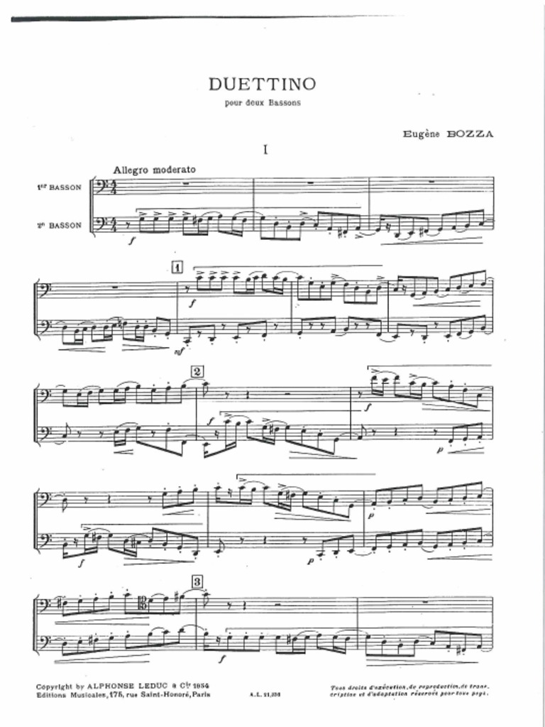 Bozza Duettino | PDF