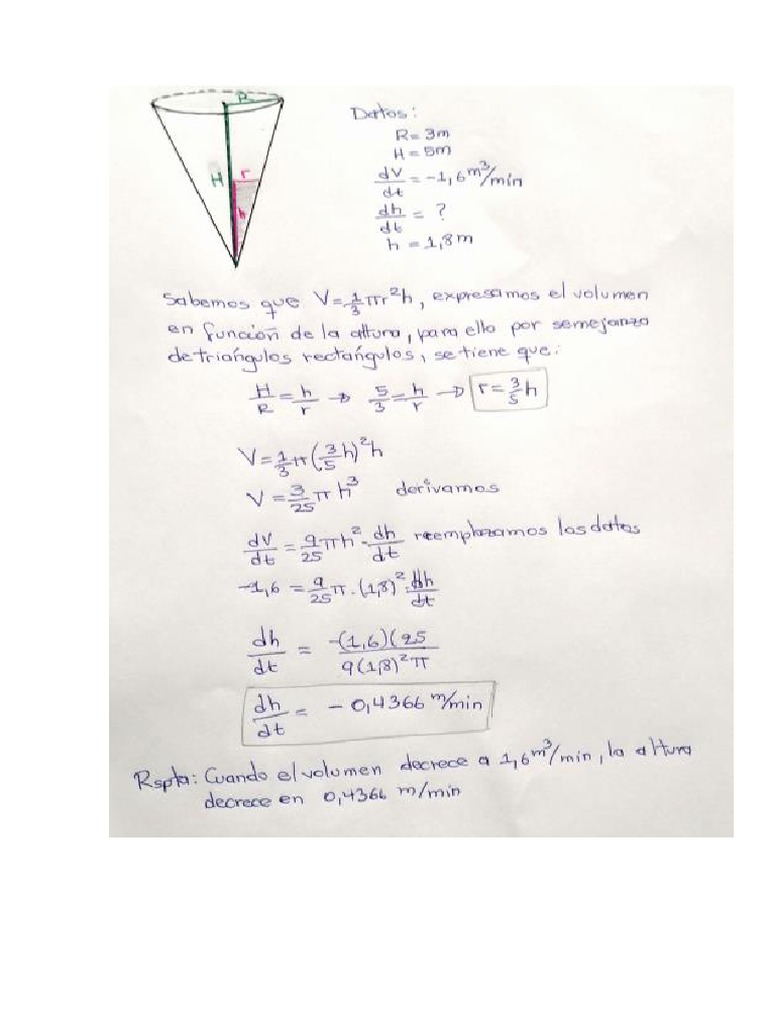 4.ejercicios Resueltos Razón de Cambio PDF
