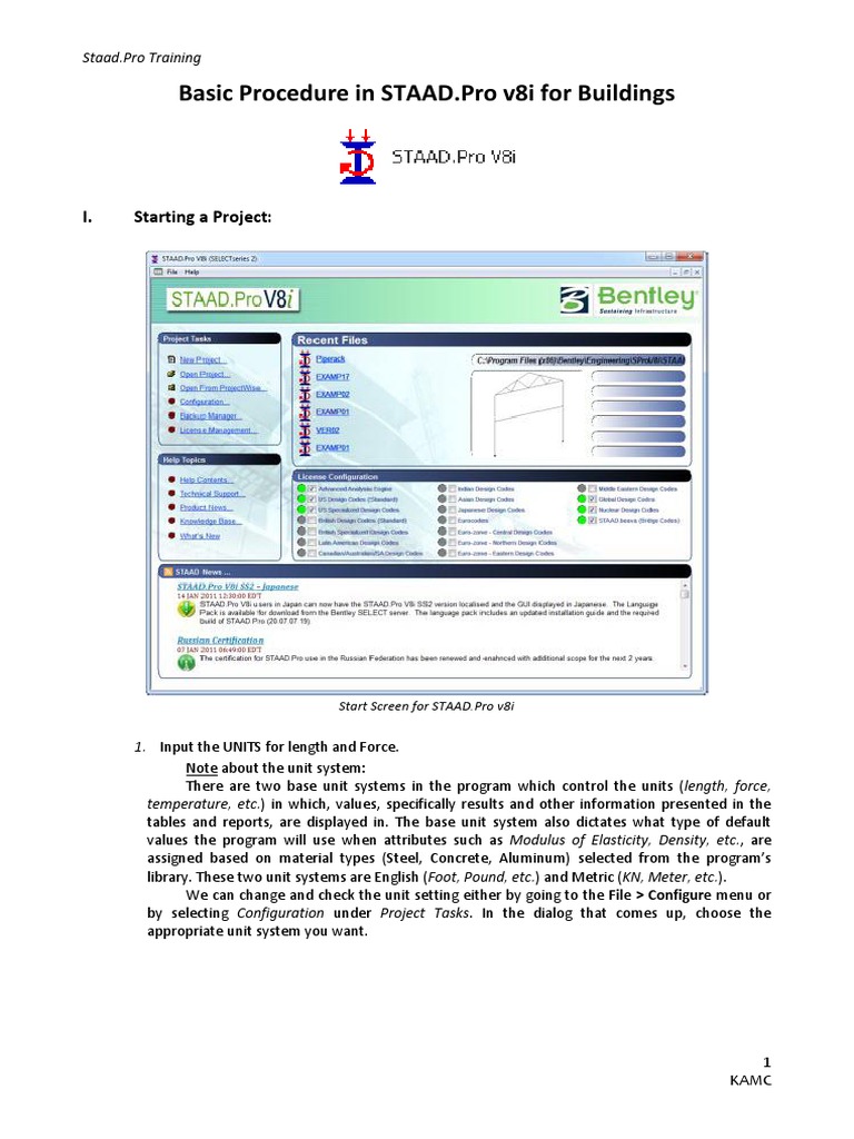 Basic Procedure in STAAD | PDF | Tab (Gui) | Icon (Computing)