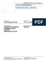J & P Power Brickwork Limited: Annual Accounts Provided by Level Business For