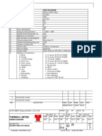 SR - No Parameter Specification: Thermax Limited