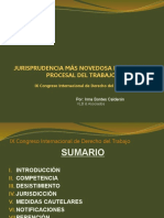 Jurisprudencia Más Novedosa Del Derecho Del Trabajo - Derecho Procesal (29-03-16) Ver. Corta