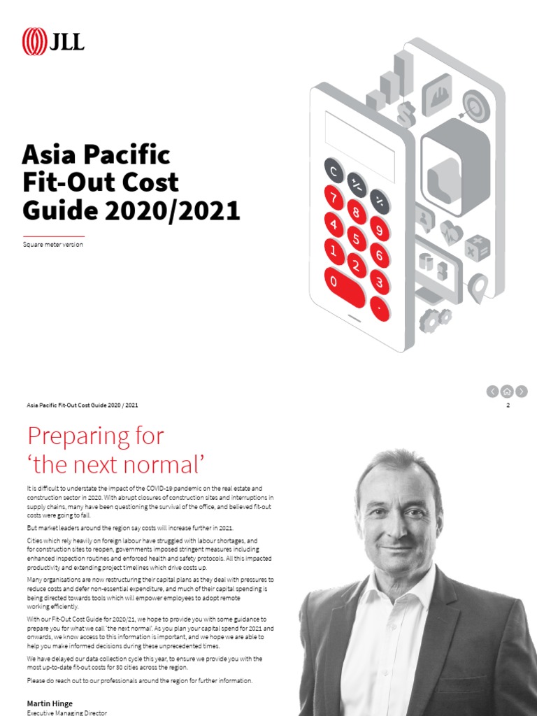 JLL Apac 2021 Fit Out Cost Guide SQM PDF Recession China