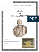 Ciceron Marco Tulio - Lelio o de La Amistad Bilingue