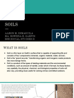 Soils: Aaron M. Dimaguila Ma. Rowena E. Garfin Bse Social Studies Ii