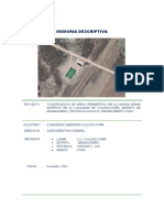Construcción de cerco perimétrico en cancha de fútbol en Puno