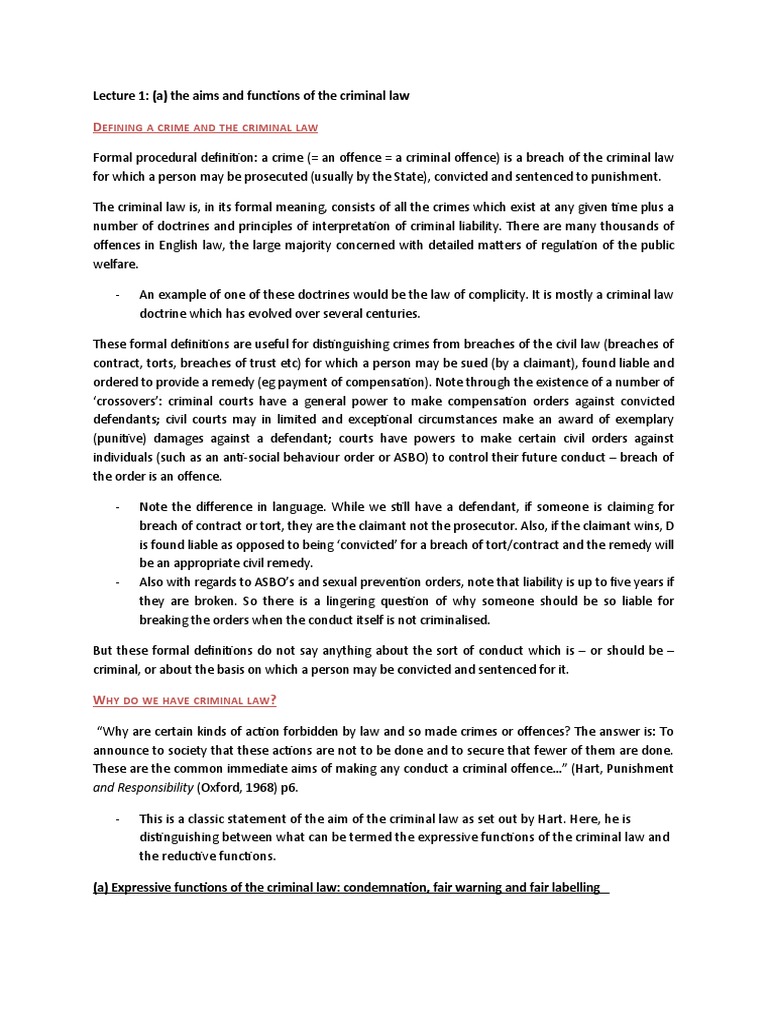 Introduction to Criminal Law Concepts | PDF | Crime & Violence | Crimes
