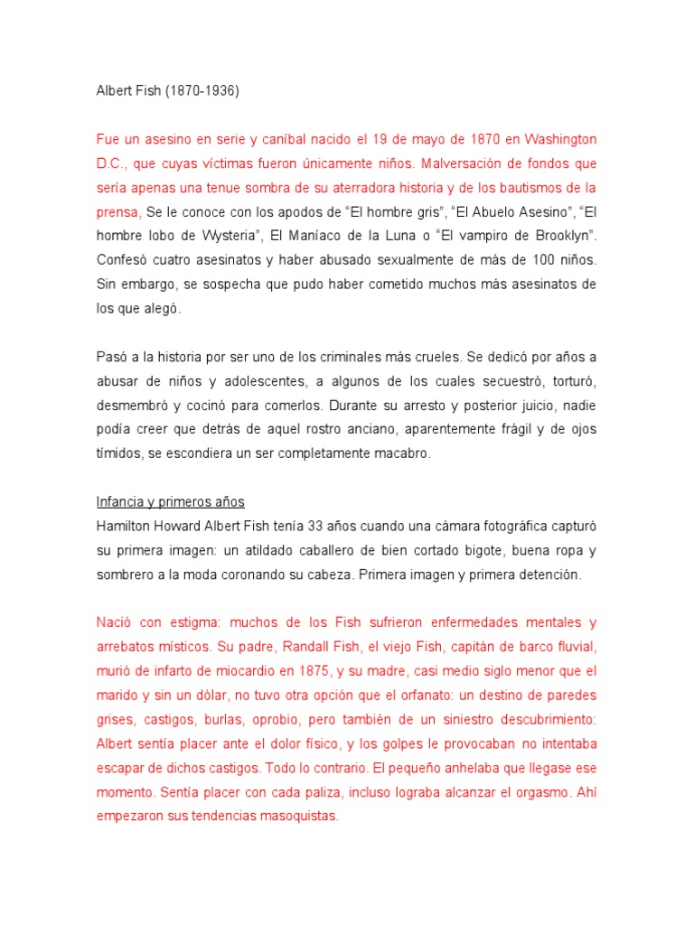 Albert Fish PDF
