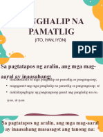 Panghalip Na Pamatlig